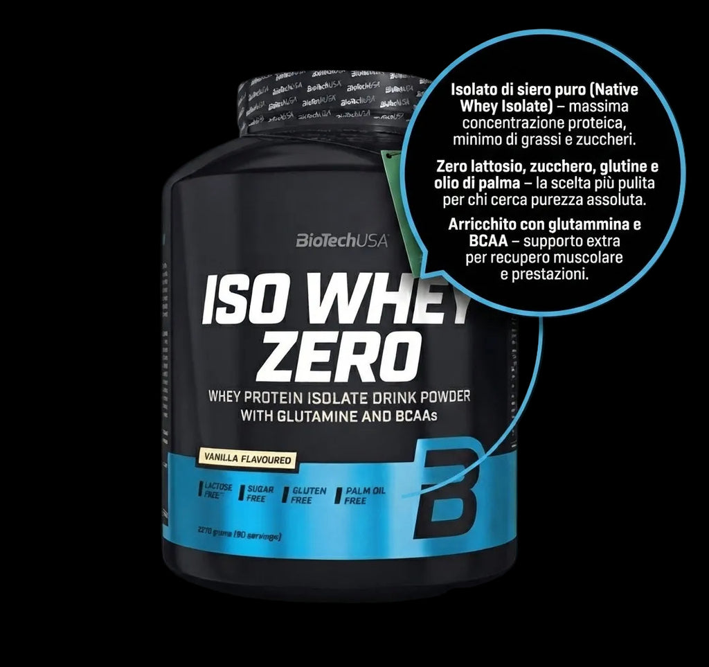 BioTechUSA Iso Whey Zero Vaniglia 2270 g