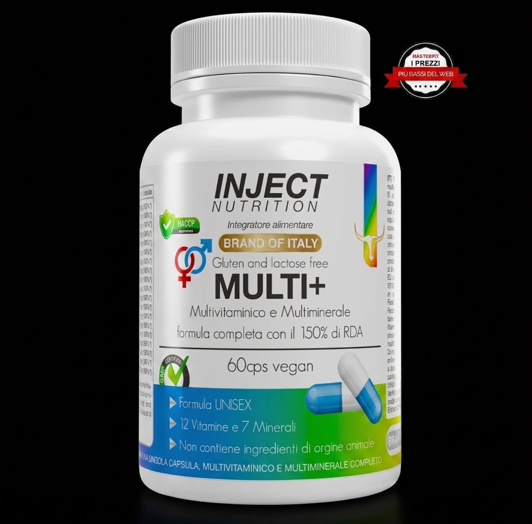 Inject Nutrition MULTI+ — Multivitaminico e Multiminerale 60 cps