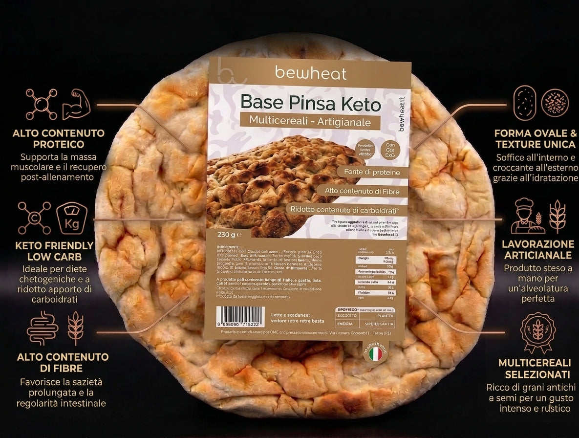 BeWheat Base Pinsa Keto Multicereali 230 g