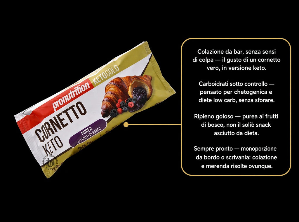 Pronutrition Cornetto Keto Frutti di Bosco 50 g